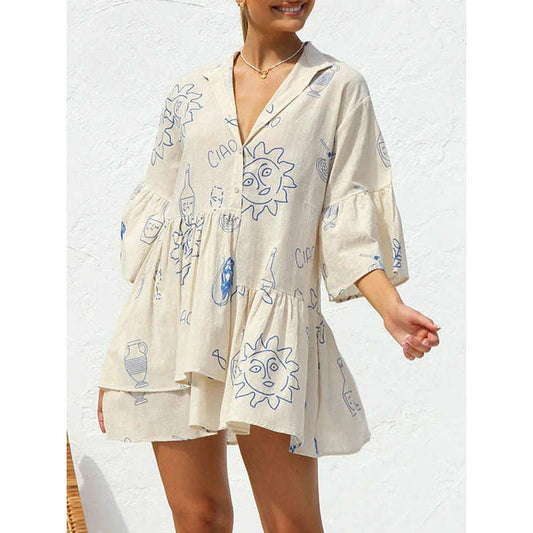 bell-sleeve-ethnic-style-short-dress-–-lightweight-flowy-easy-fitsmiling-maria---everything-for-women-34659855