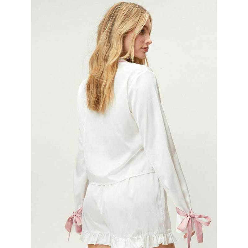 lapel-long-sleeve-top-shorts-lounge-pajama-set-–-soft-polyester-blendsmiling-maria---everything-for-women-34638588