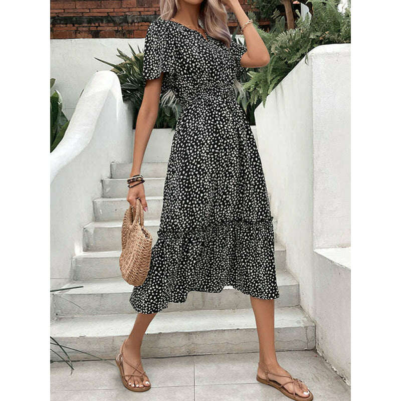 graphic-print-midi-dress-–-irregular-waist-detail-lightweight-chicsmiling-maria---everything-for-women-34645838