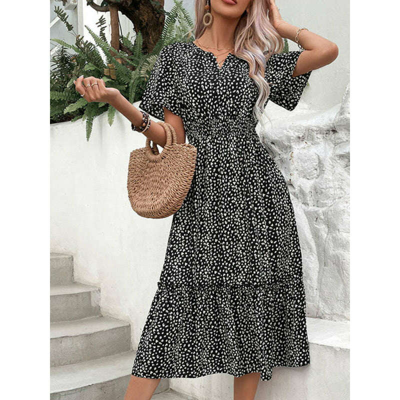 graphic-print-midi-dress-–-irregular-waist-detail-lightweight-chicsmiling-maria---everything-for-women-34645836