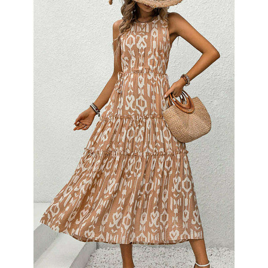 sleeveless-printed-cotton-maxi-dress-–-waist-cutout-detail-in-brownsmiling-maria---everything-for-women-34660656