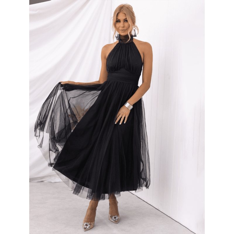 halter-neck-mesh-turtleneck-dresssmiling-maria---everything-for-women-34682098