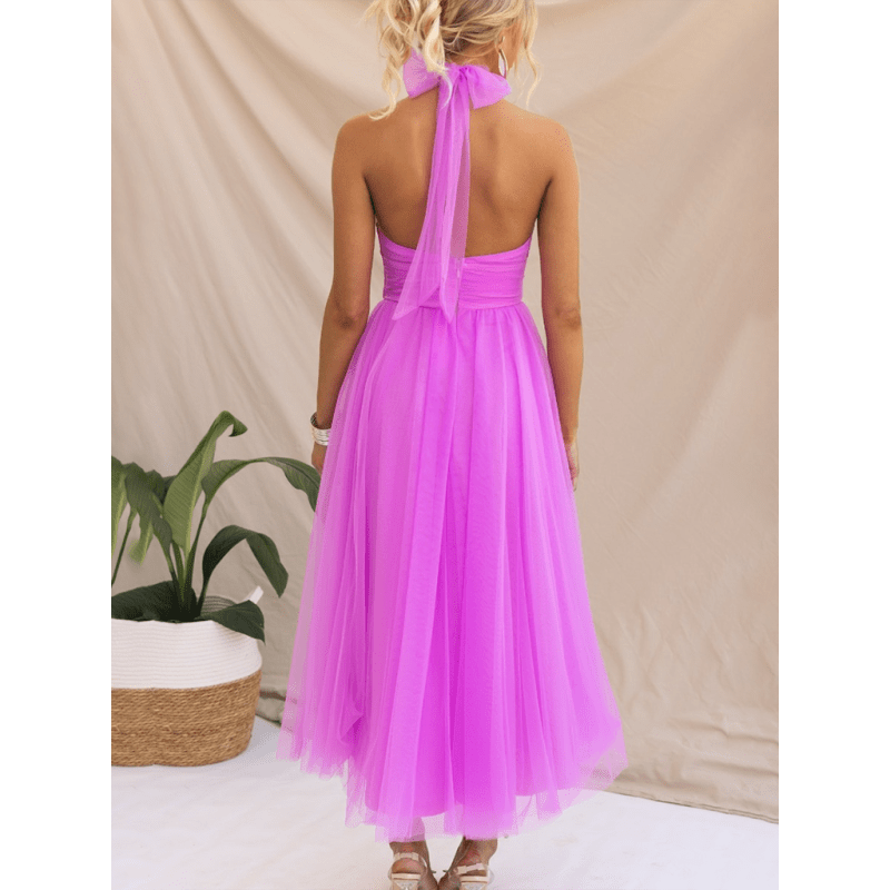 halter-neck-mesh-turtleneck-dresssmiling-maria---everything-for-women-34682087