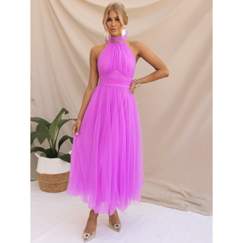 halter-neck-mesh-turtleneck-dresssmiling-maria---everything-for-women-34682082