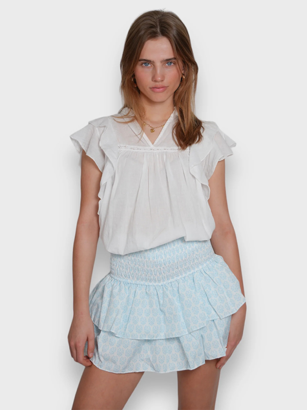 Csíkos fodros miniszoknya – Smiling Maria