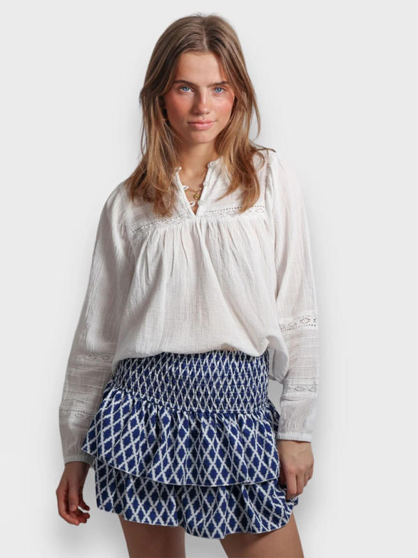 Csíkos fodros miniszoknya – Smiling Maria