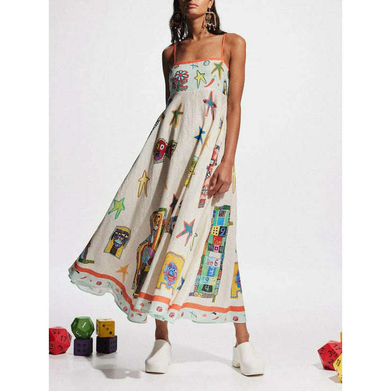 graffiti-print-swing-dress-–-linen-blend-spaghetti-straps-summer-readysmiling-maria---everything-for-women-34660214