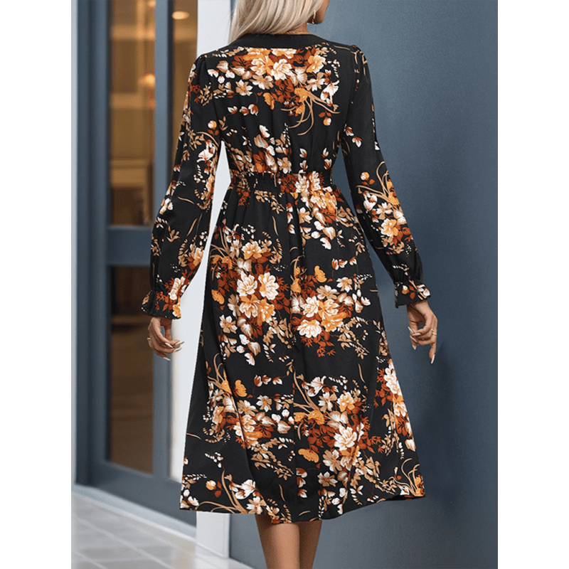 retro-printed-v-neck-midi-dress-–-autumn-winter-style-in-blacksmiling-maria---everything-for-women-34660011