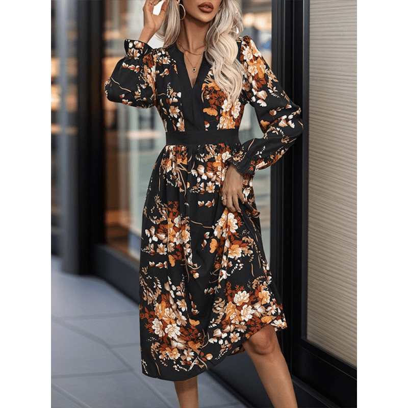 retro-printed-v-neck-midi-dress-–-autumn-winter-style-in-blacksmiling-maria---everything-for-women-34660008
