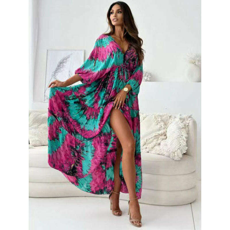 deep-v-multicolor-slit-maxi-dresssmiling-maria---everything-for-women-34668914