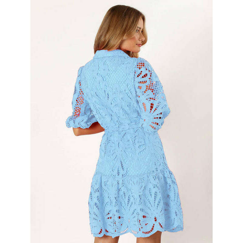 lace-floral-button-up-midi-shirt-dress-–-mid-sleeve-all-season-elegancesmiling-maria---everything-for-women-34647108