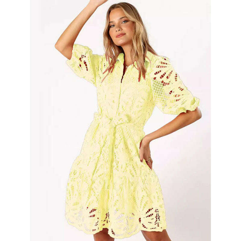 lace-floral-button-up-midi-shirt-dress-–-mid-sleeve-all-season-elegancesmiling-maria---everything-for-women-34647118