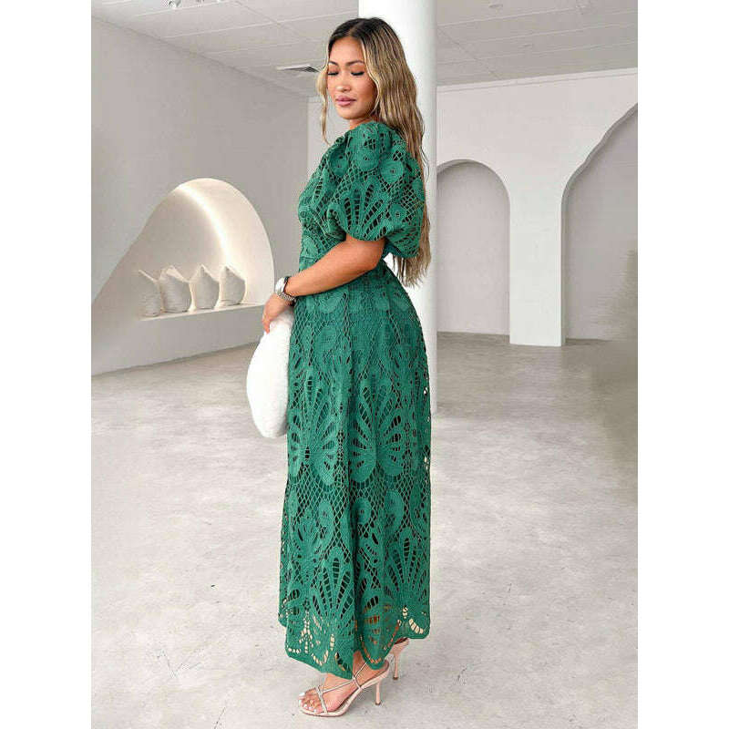 v-neck-embroidered-slim-fit-midi-dress-–-hollow-waist-woven-detailingsmiling-maria---everything-for-women-34647059