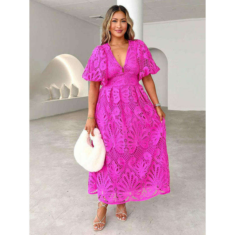 v-neck-embroidered-slim-fit-midi-dress-–-hollow-waist-woven-detailingsmiling-maria---everything-for-women-34647054