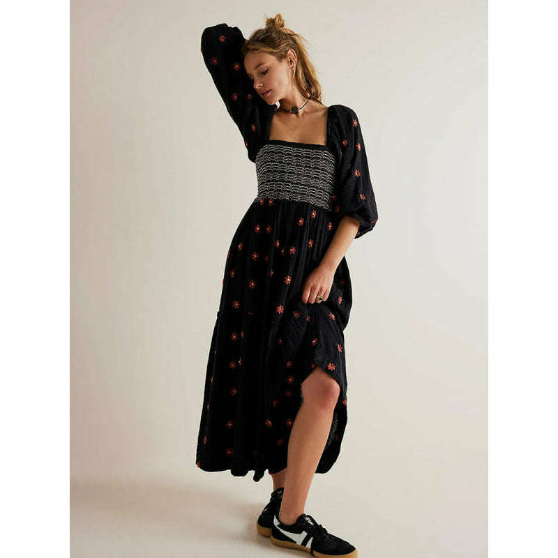 black-midi-dress-with-square-neck-sunflower-embroidery-–-woven-relaxed-fitsmiling-maria---everything-for-women-34646804