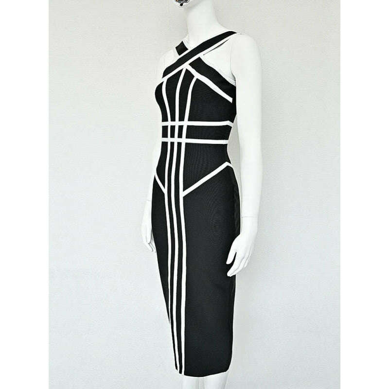 halter-neck-black-white-geometric-bandage-dress-–-retro-slim-fit-knitsmiling-maria---everything-for-women-34647126