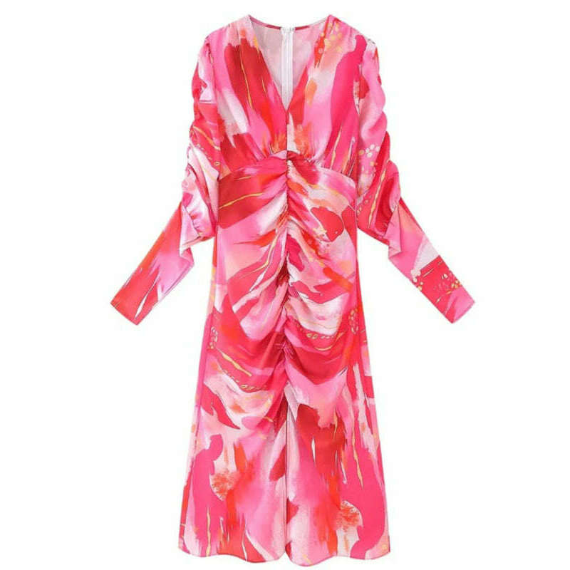 floral-pleated-long-sleeve-midi-dresssmiling-maria---everything-for-women-34668605