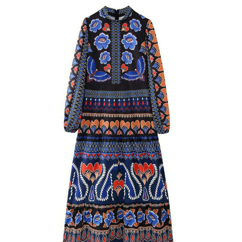 floral-stand-collar-long-sleeve-maxi-dresssmiling-maria---everything-for-women-34667362