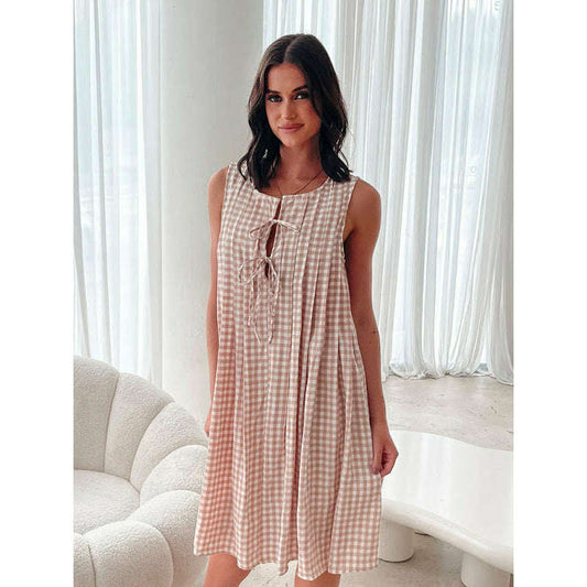 plaid-v-neck-lace-up-sleeveless-dress-–-lightweight-spring-summer-stylesmiling-maria---everything-for-women-34666219