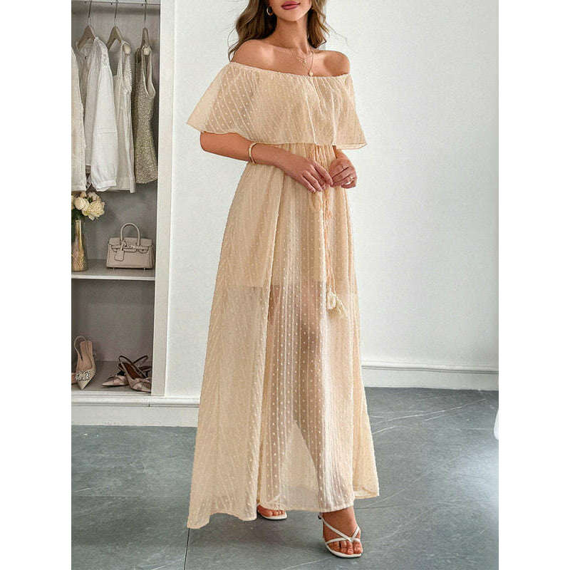 strapless-short-sleeve-long-dress-–-elegant-fit-with-waist-detailsmiling-maria---everything-for-women-34645492