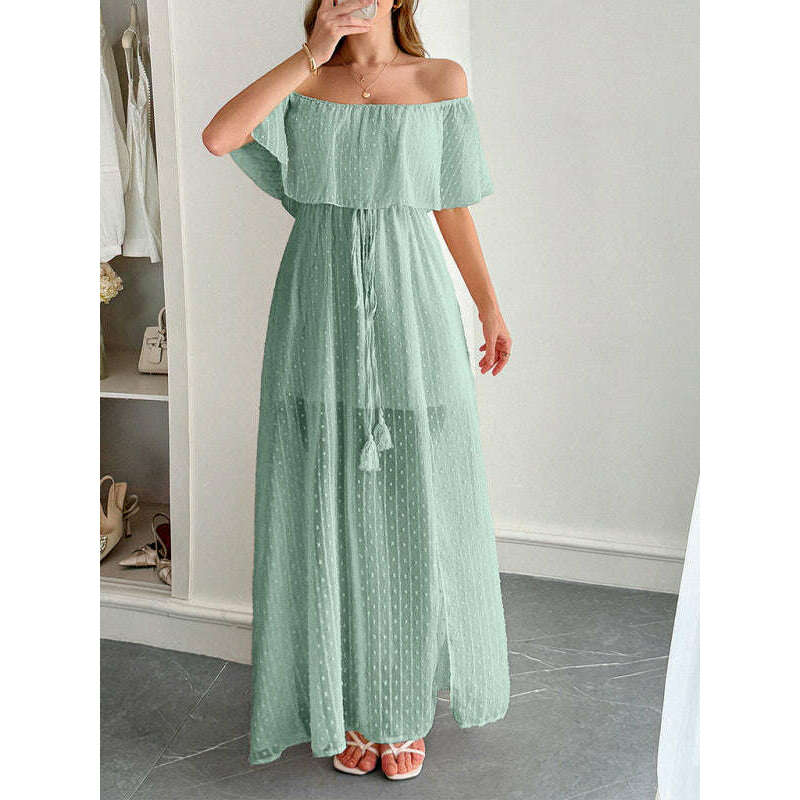 strapless-short-sleeve-long-dress-–-elegant-fit-with-waist-detailsmiling-maria---everything-for-women-34645512