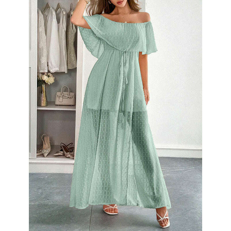 strapless-short-sleeve-long-dress-–-elegant-fit-with-waist-detailsmiling-maria---everything-for-women-34645511