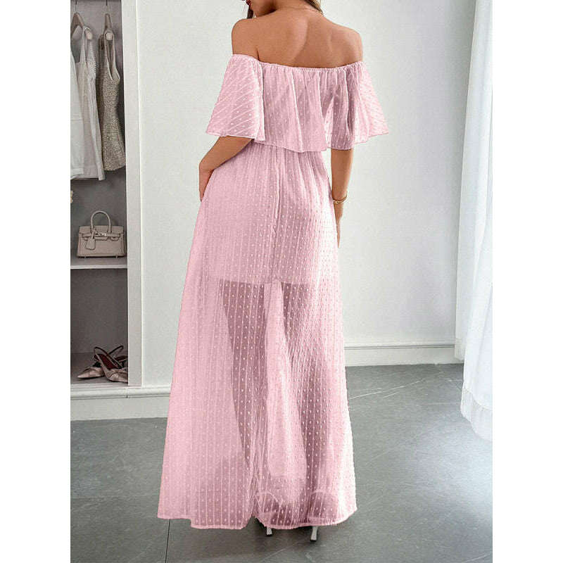 strapless-short-sleeve-long-dress-–-elegant-fit-with-waist-detailsmiling-maria---everything-for-women-34645496