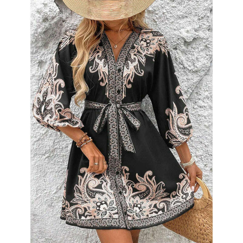 floral-v-neck-tie-waist-midi-dress-–-34-sleeves-woven-polyestersmiling-maria---everything-for-women-34645373