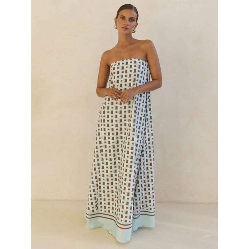 off-shoulder-brown-checkered-maxi-dress-–-strapless-vacation-stylesmiling-maria---everything-for-women-34666146