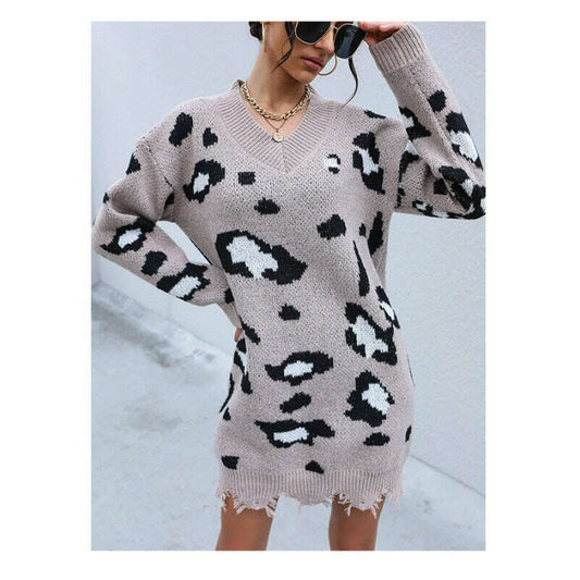 leopard-knit-v-neck-sweater-dress---long-sleevesmiling-maria---everything-for-women-34683944